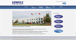 Desktop Screenshot of lowellinternational.com